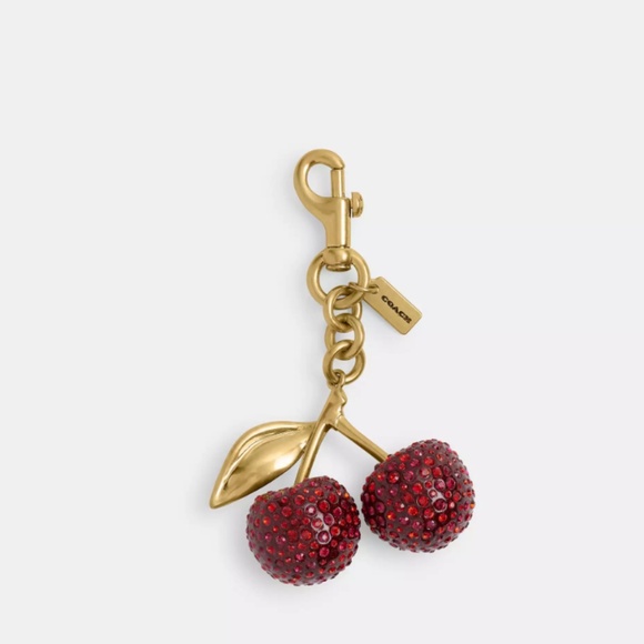 Coach Crystal Cherry 🍒 Charm - Picture 1 of 2
